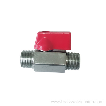 Brass Mini Ball Valve Of Plated Chrome